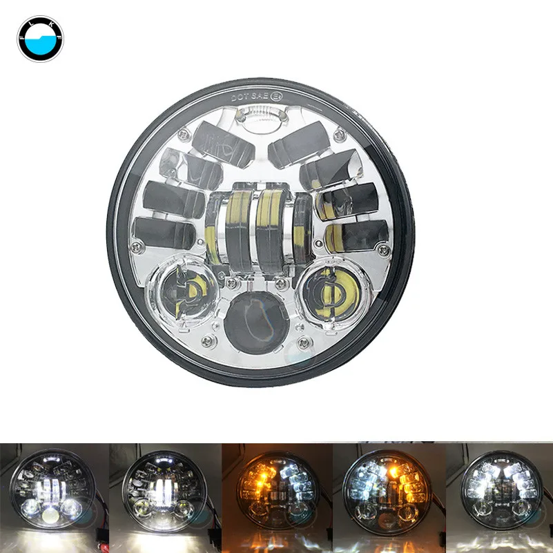 Аксессуары для мотоциклов 5,7" СВЕТОДИОДНЫЙ Ведро фары для Suzuki охранной VS VL 700 750 1500 800 - Цвет: 1 pcs light