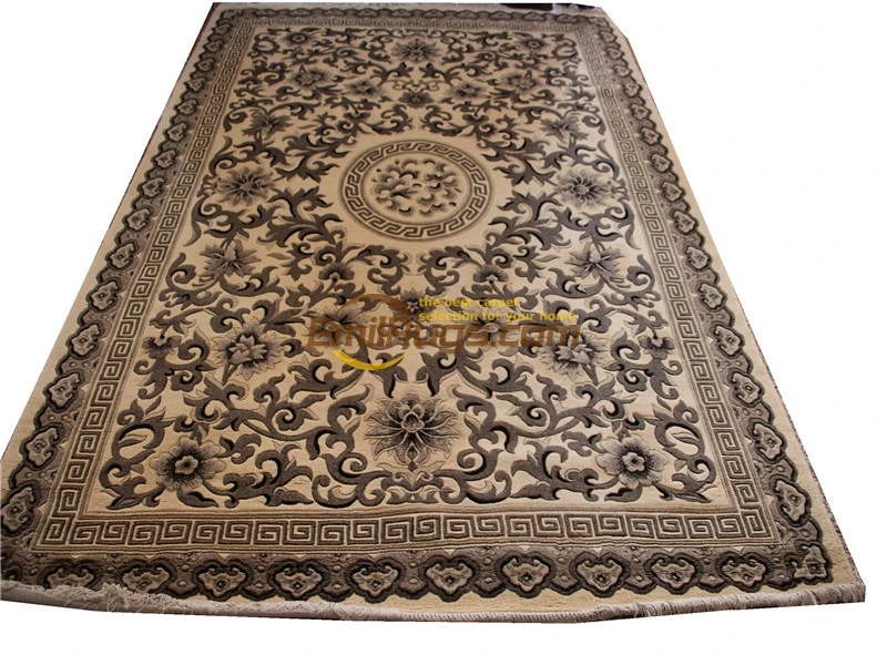 

Palace French Savonnerie Area Rug Handwoven Wool Rug Carpet Turkey Mandala Area Runner