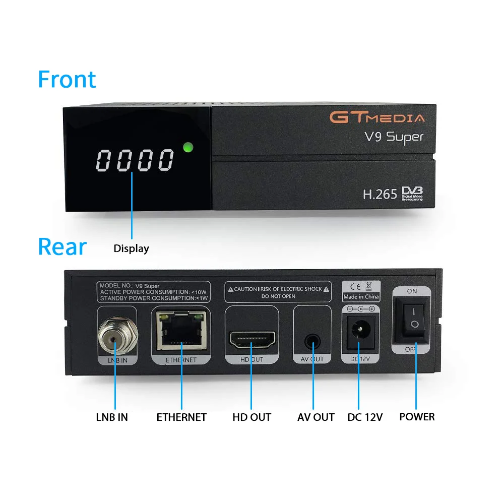 Europen 2 года FREESAT спутниковый ресивер H.265/Hevc ТВ приставка GTMEDIA S2 V9 супер Поддержка Dolby CCCAM YOUTUBE IP ТВ приставка