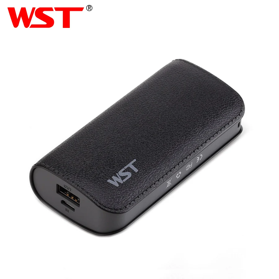 WST Portable Power Banks PoverBank Battery Pack Mobile External Battery Power Bank For iPhone 6 Samsung Phone 5200mAh Powerbank