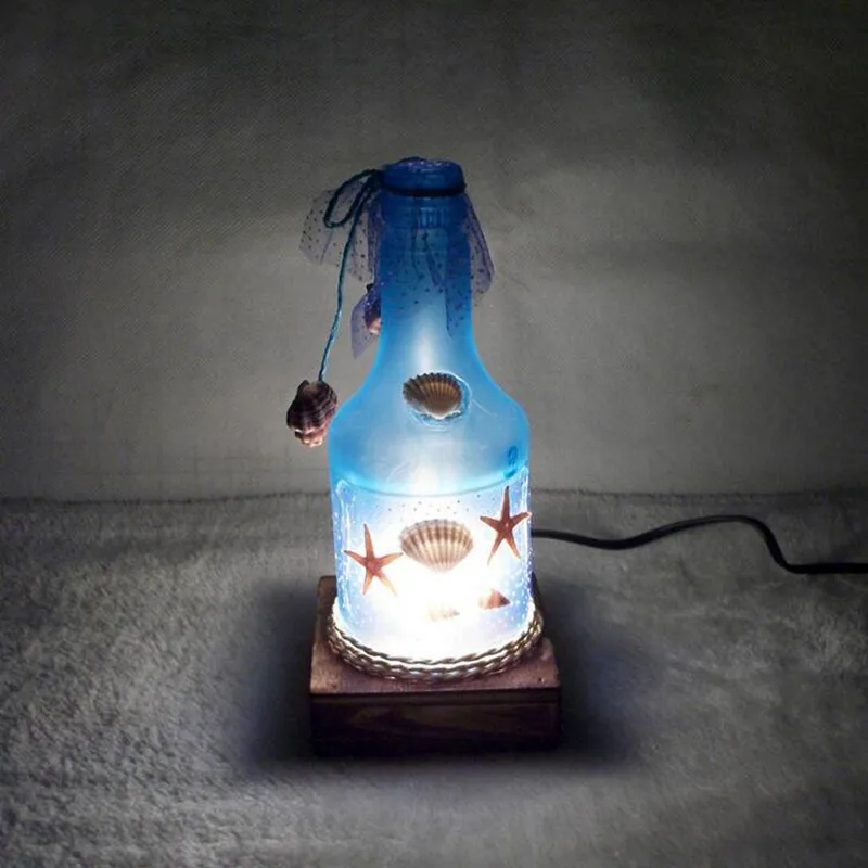 

Ocean Wine Bottle Table Lamp Home Bedroom Light Decorations Glow Party Supplies Birthday Toy Gift Prize