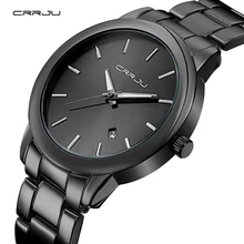 2016 New Arrivals High Quality Dress Watch CRRJU Luxury Brand Stainless Steel Watches Fashion Wrist Gift Watch Men Wristwatches