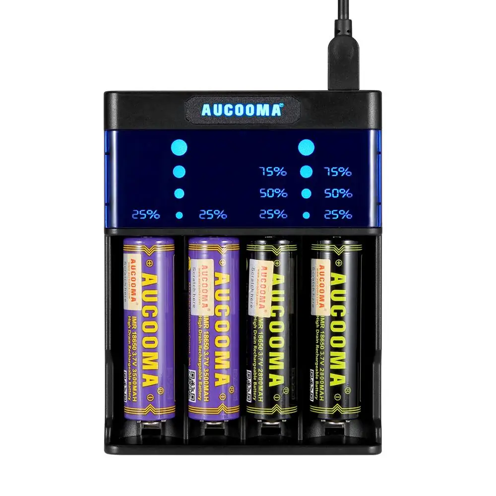 

3.7V Rechargeable Battery Charger 18650 Li-ion Battery USB Charging Portable E-cig 18350 16340 14500 Baterry Charger