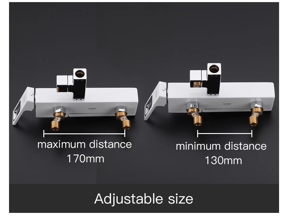 GAPPO смеситель для ванной комнаты, набор душевой системы, белый душ для ванной, смесители для ванной комнаты, водопад, хромированная латунь, товары для ванны