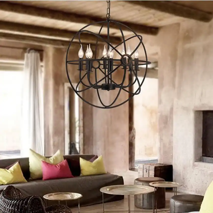 American Lampu Liontin Retro Dekorasi Pencahayaan Nordic Loft Ruang Tamu R Tidur Besi Tempa Tubuh Gantung American Lampu Liontin Retro Dekorasi Pencahayaan Nordic Loft Ruang Tamu R Tidur Besi Tempa Tubuh Gantung