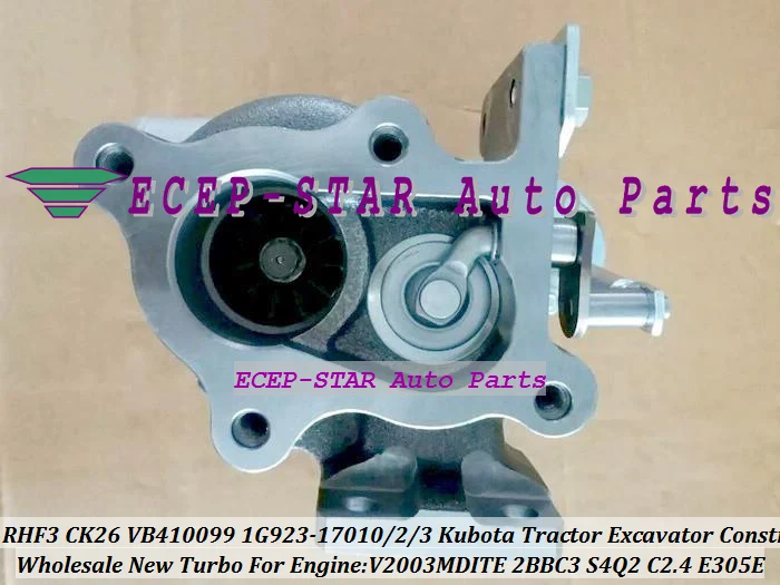 TD03L RHF3 CK26 VB410099 1G923-17010 1G923-17012 1G923-17013 Turbo Turbocharger For Kubota Tractor Excavator Construction V2003MDITE 2BBC3 (4)