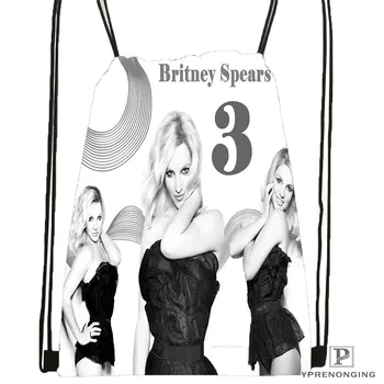 

Custom britney spears chica con Drawstring Backpack Bag Cute Daypack Kids Satchel (Black Back) 31x40cm#20180611-02-71