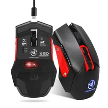 Wireless Rechargeable Gaming Mouse Gamer 7 Button Computer Game Backlit 4800DPI Mouse 2.4G Mice With Charging Cable For PUBG LOL