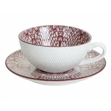 Ceramic Teacups and Saucer, Coffee cup & Saucer, Coffee Cups Tea Cup Saucers Set