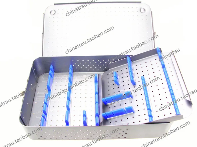 Медицинский ортопедический инструмент стерилизация коробка из алюминиевого сплава коробка для хранения винт и отвертка и ящик для