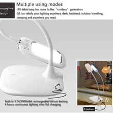 [Семь Neon] 6 комплектов Ultral Тонкий 26 шт. 5 Вт высокая яркая smd 3528led 3 вида цветов температура затемнения аккумуляторная гибкая настольная лампа