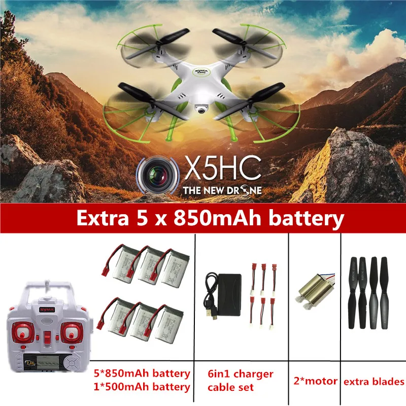SYMA X5HC RC Drone With Camera Quadrocopter RC Helicopter SYMA X5C Upgrade Drones With Camera HD