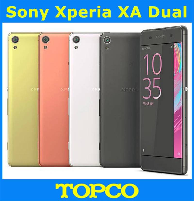 Sony Xperia XA Dual Оригинальный разблокированный GSM две Sim 4G LTE Android F3116 Восьмиядерный 5 0
