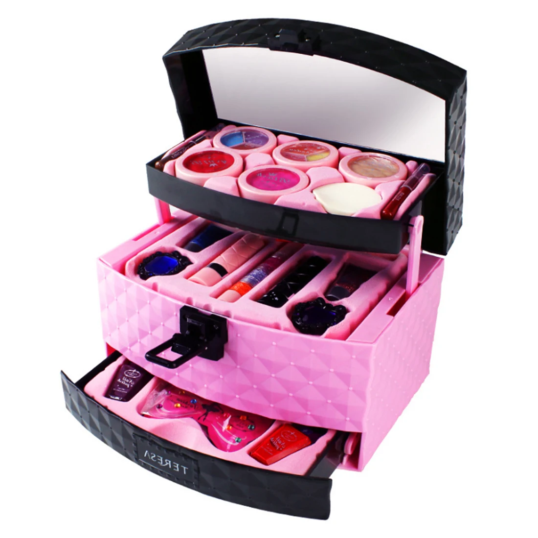 

Cosmetics Toy Baby Fake Toy Princess Cosmetics Toolkit Girls'Birthday Gifts and Home Toys