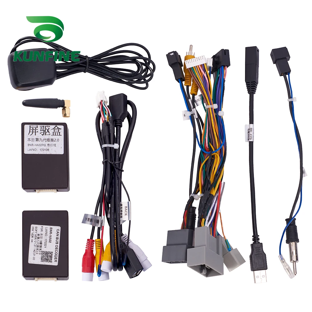 Discount Octa Core 1024*600 Android 8.1 Car DVD GPS Navigation Player Deckless Car Stereo For Honda Accord 2014-2017 Radio Headunit WIFI 7