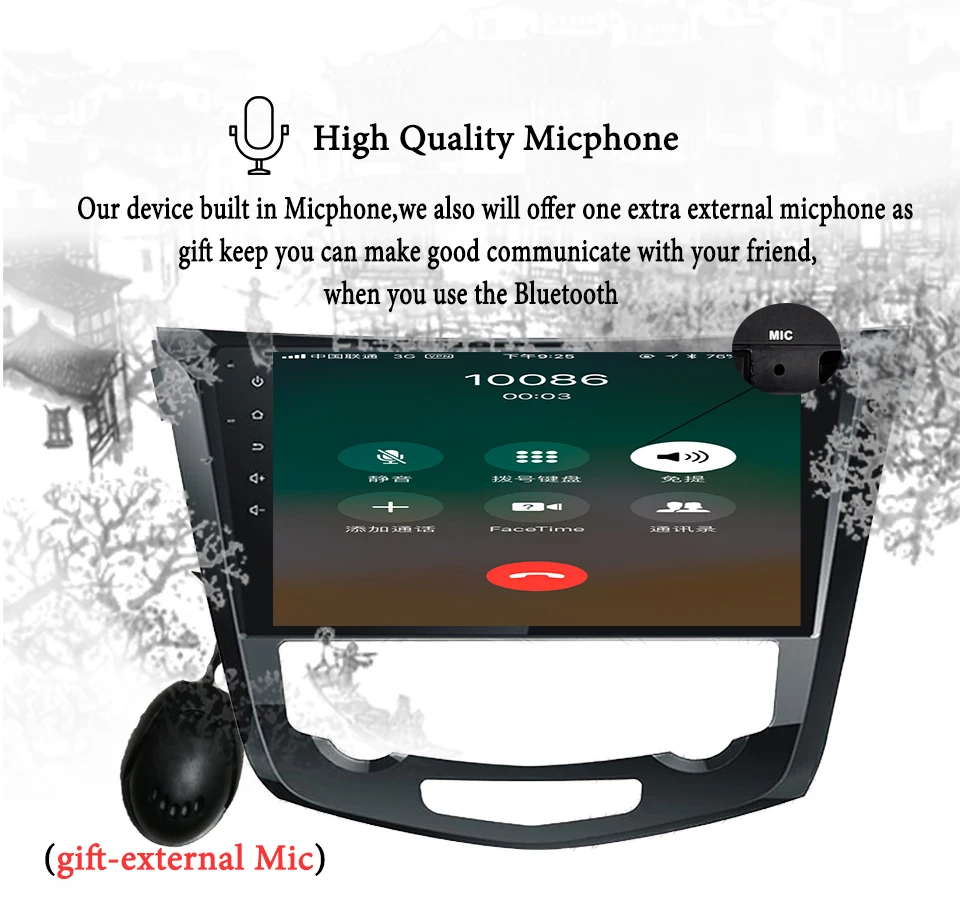 Top 10"Android 9.1 Octa Core car radio for Nissan X-Trail X Trail Qashqai 2013-19 car dvd gps navigation stereo head unit multimedia 4