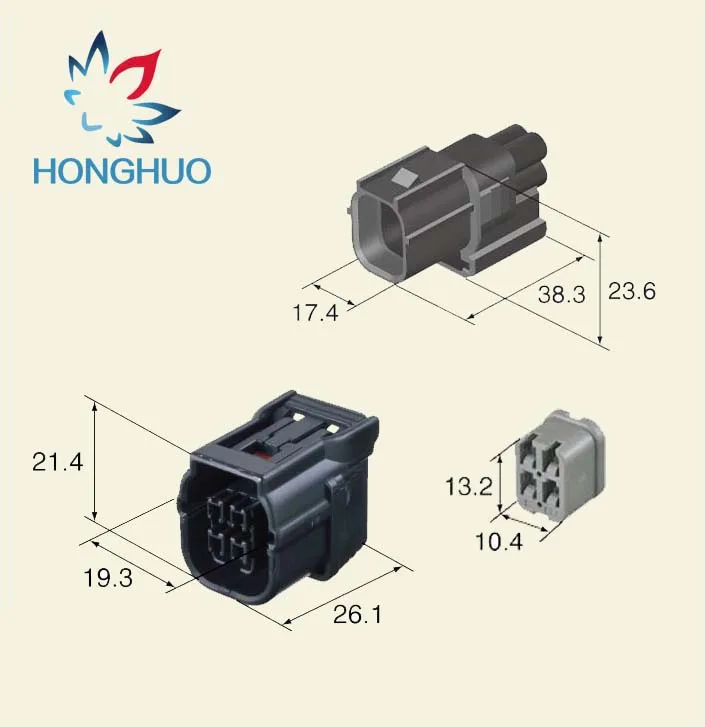 

5/10/20 Sumitomo HV/HVG Series 040 O2 Sensor Automotive Connector 4 Pin Female Male Waterproof Socket Plug 6189-7039 6188-4776