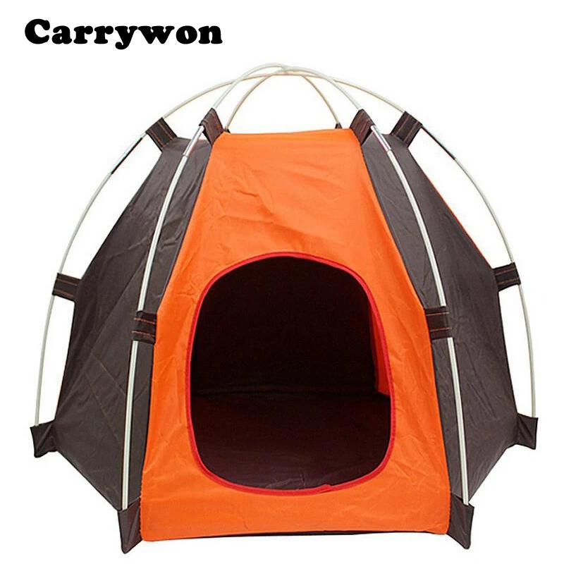 Carrywon Folding Kennel Oxford Waterproof Tent Dog House Sunshade