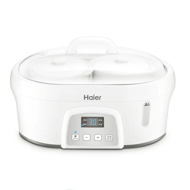 

Haier Intelligent Baby Rice Cooker Ceramics Baby Porridge Pot High Quality Electric Cooker