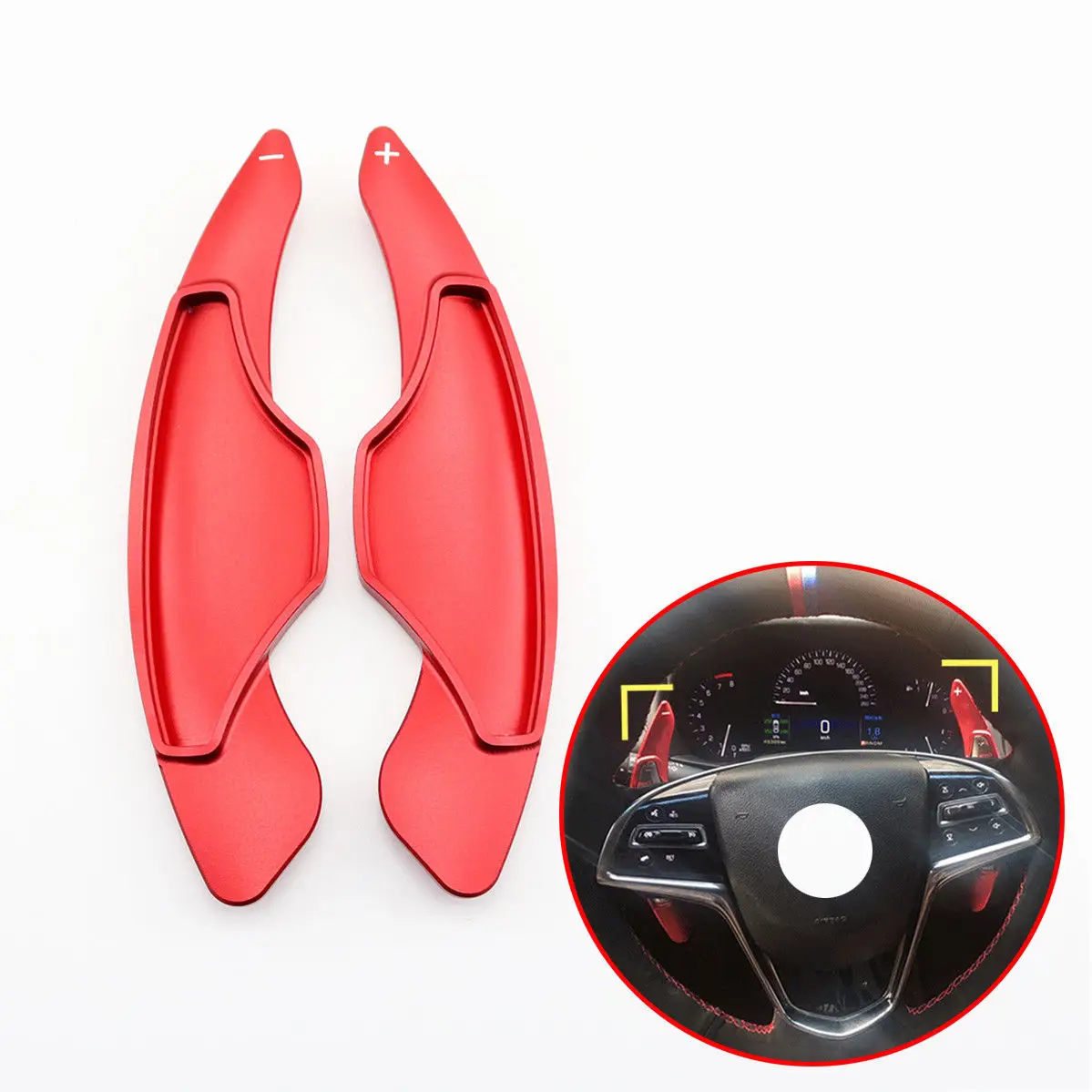 Alloy Steering Wheel Shift Lever Paddle Shifter Extended Fit For