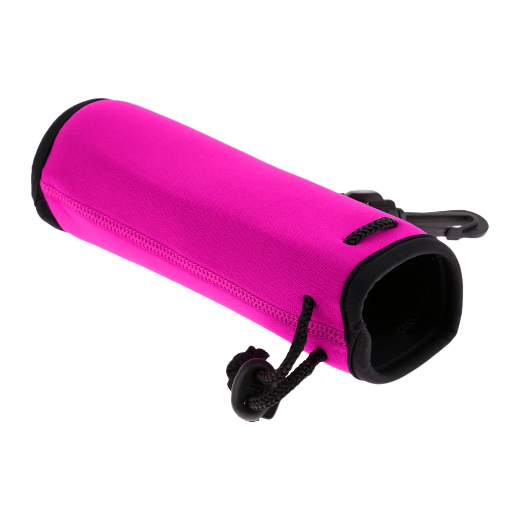 Water Bottle Holder Insulated Neoprene Water Bottle Cooler Cover Sleeve Tote Bag for Women Men Biker 500ml(16.9 OZ)