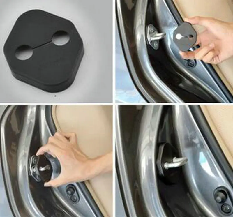 Buy 4PCS Car plastics Door Lock Protective Cover trim