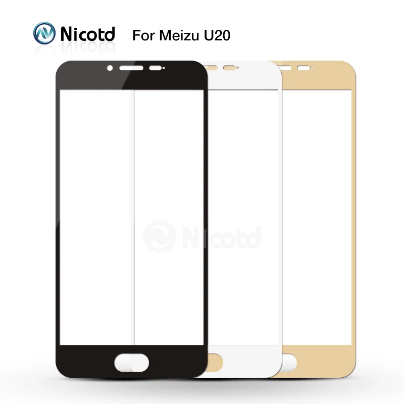 Nicotd 9H полное покрытие из закаленного стекла для Meizu M3 Note M3S M3 Mini Max M3E M3X Pro 6 Plus U10 U20 M5 Note M5s защитная пленка