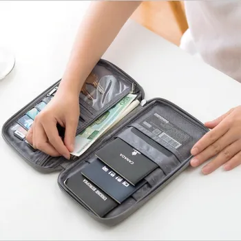 

Passport Ticket Storage Bag Multi-function Travel Passport Package Portable Travel Document Storage Bag Ticket Passport Jacket