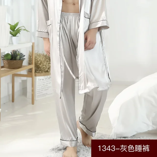Новинка, мужской весенний халат, халат Yukata, мужское кимоно из вискозы, банное платье, ночная рубашка, одежда для сна, Пижама, Mujer, L-XXL - Цвет: B-gray