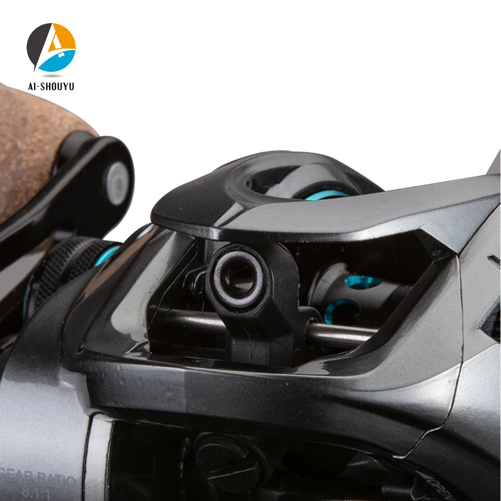 AI-SHOUYU dos secciones rollo magnético del sistema de freno de carrete 8 KG Max Drag 11 + 1 BB 8,1: 1 de alta velocidad carrete de pesca de agua salada y agua dulce AI-SHOUYU dos secciones rollo magnético del sistema de freno de carrete 8 KG Max Drag 11 + 1 BB 8,1: 1 de alta velocidad carrete de pesca de agua salada y agua dulce