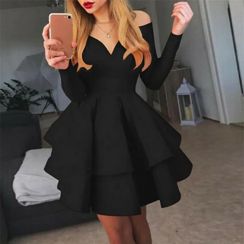 

Sexy Women Dress Bandage Bodycon Lace Long Sleeve Pretty Evening Black Red Party Mini vestidos de verano elbise 2019 New Summer