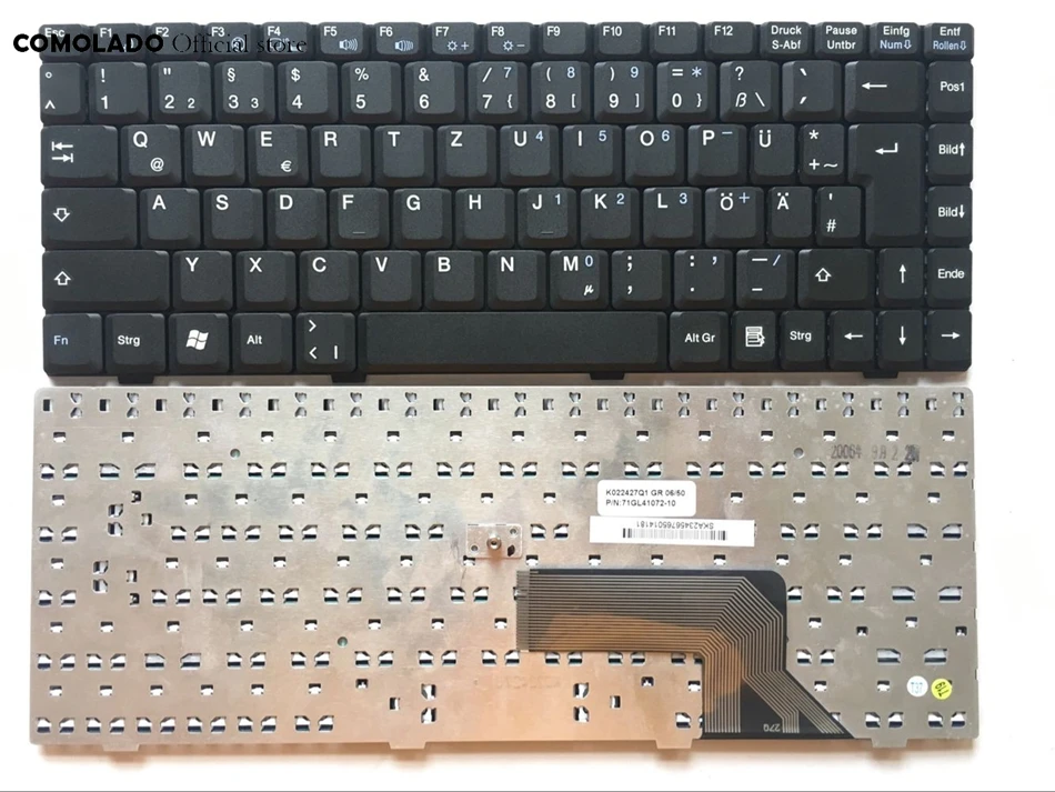 GR Germany Keyboard For TCL K42 K42S K43 K43U CCE NCL NCV NCH C5H6 D5H8 Black Laptop Keyboard GR Layout