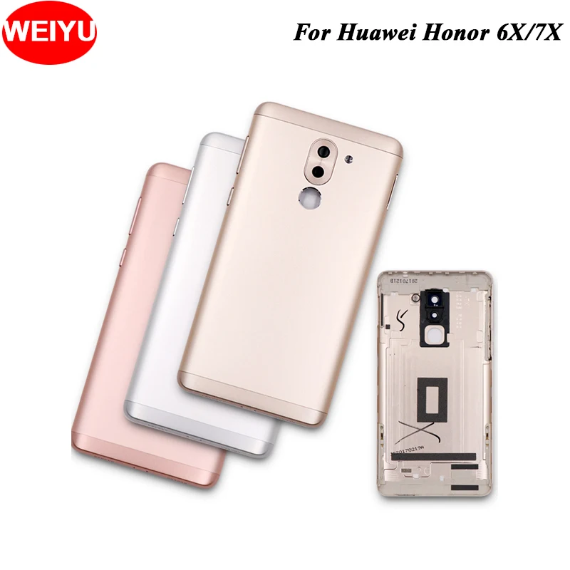 Новая передняя рамка для Huawei Honor 6X задняя крышка задней панели корпуса 7X с
