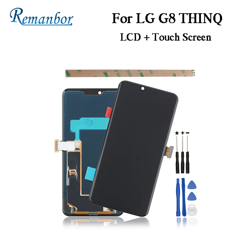 

Remanbor For LG G8 ThinQ LCD Display and Touch Screen 6.1 inch Assembly Repair Parts For LG G8 ThinQ With Tools And Adhesive