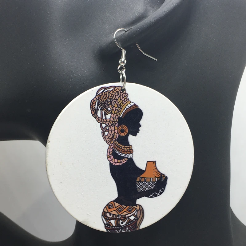 

Printing African Tribal Wood Earrings