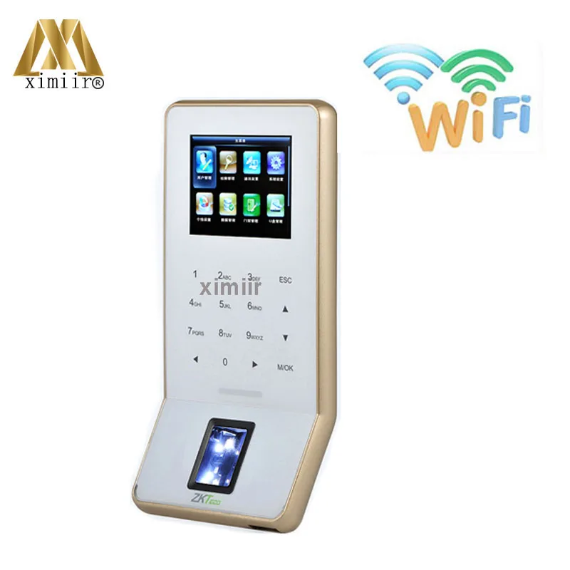 Биометрический отпечаток пальца посещаемость времени и система контроля доступа с 125 кГц RFID карты TCP/IP F22 палец печати дверной замок