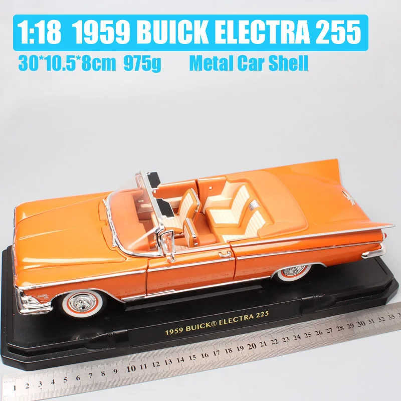 Детский 1/18 винтажный 1959 BUICK ELECTRA 225 GM super Riviera hardtop Diecasts& Toy Vehicles весы модели автомобилей сувенир Миниатюрный