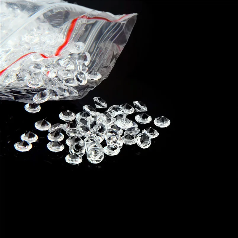 1000 Pcs 4.5mm Wedding Crafts Diamond Confetti Table Scatters Clear Crystal Center Events Party Festive Accessories #4n26 (1)