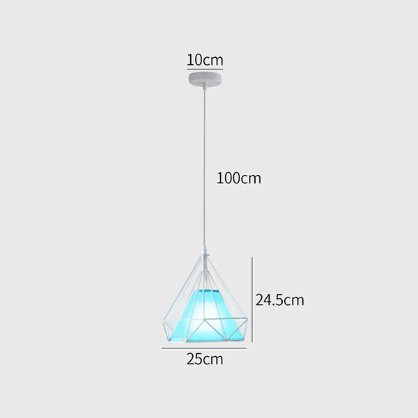 Скандинавский Ресторан творческая личность люстра в виде ромба одна голова Американский Ретро Бар Настольная лампа Лофт промышленный ветер лампы - Цвет корпуса: 10