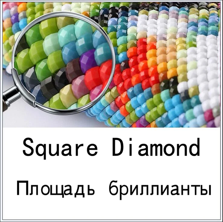 Полностью 5D Diy Daimond картина "Лев и тигр и леопард" 3D алмазная живопись круглые стразы Алмазная вышивка - Color: Square Diamond