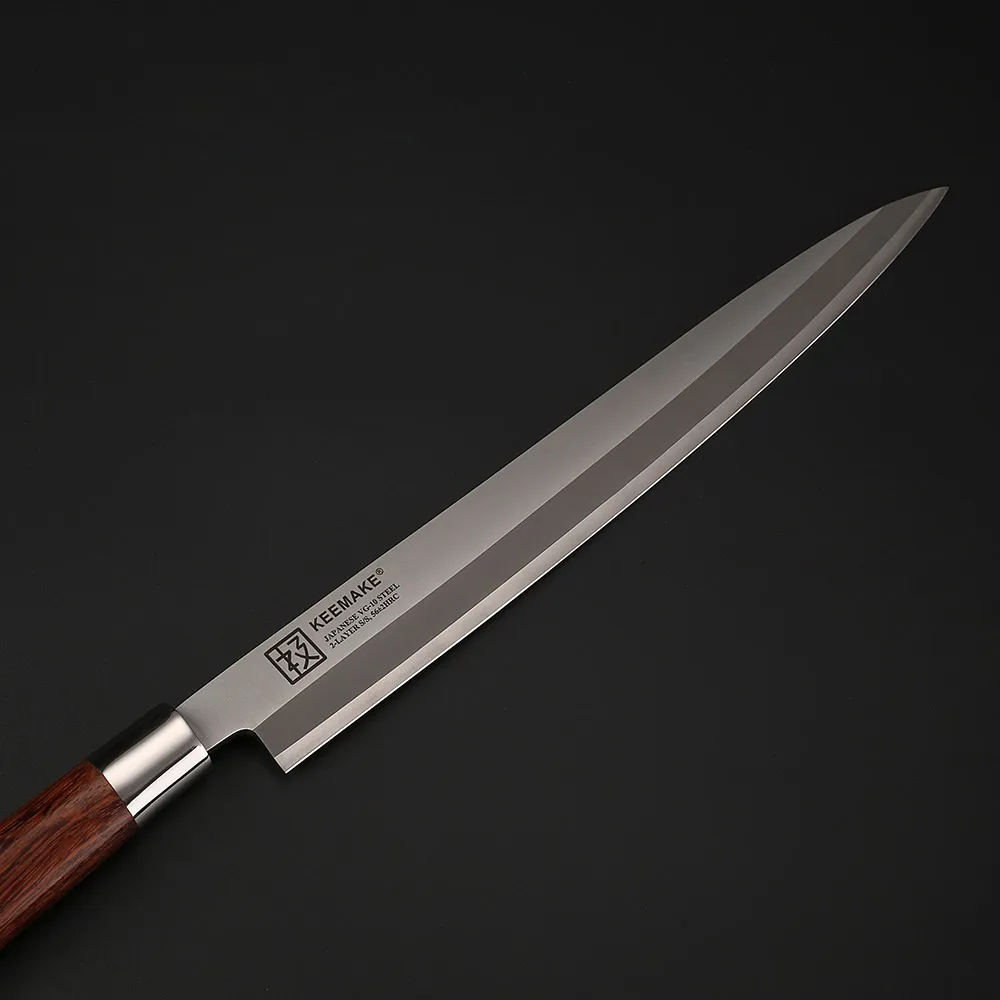 SUNNECKO 10,5 дюйма сашими шеф-повар Ножи Кухня ножей бумагорезальная машина инструмент японский VG10 2-Слои Нержавеющая сталь Sharp деревянная ручка