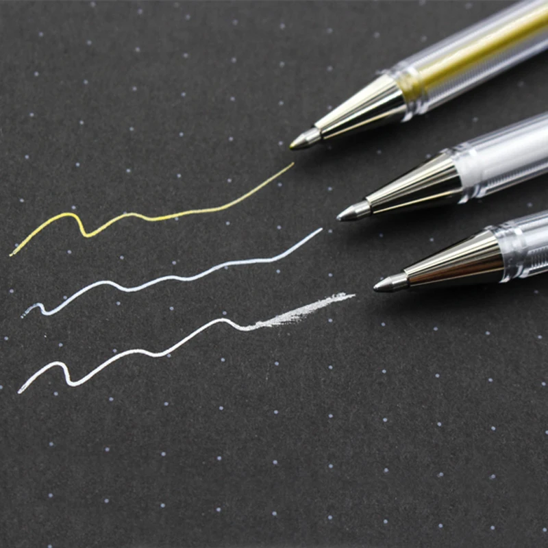 3 шт. металлическая фоторучка Pentel K108 копия золотой ручки ручка для выделения