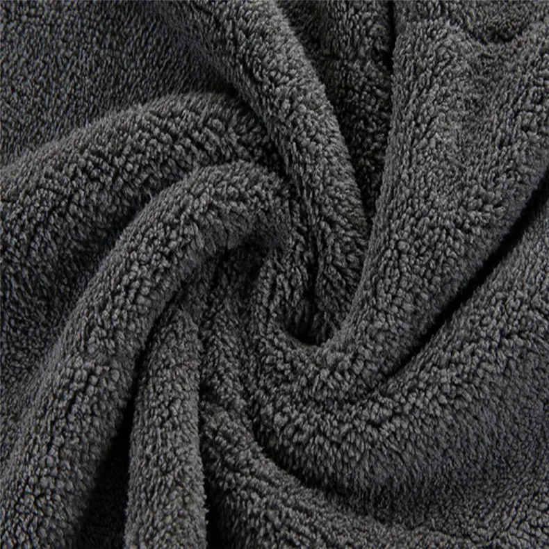 Детское мягкое полотенце из микрофибры для мытья автомобиля, плюшевая Очищающая высушивающая ткань для ухода за автомобилем, ткань для полировки автомобиля, ткань для чистки 30*40*60