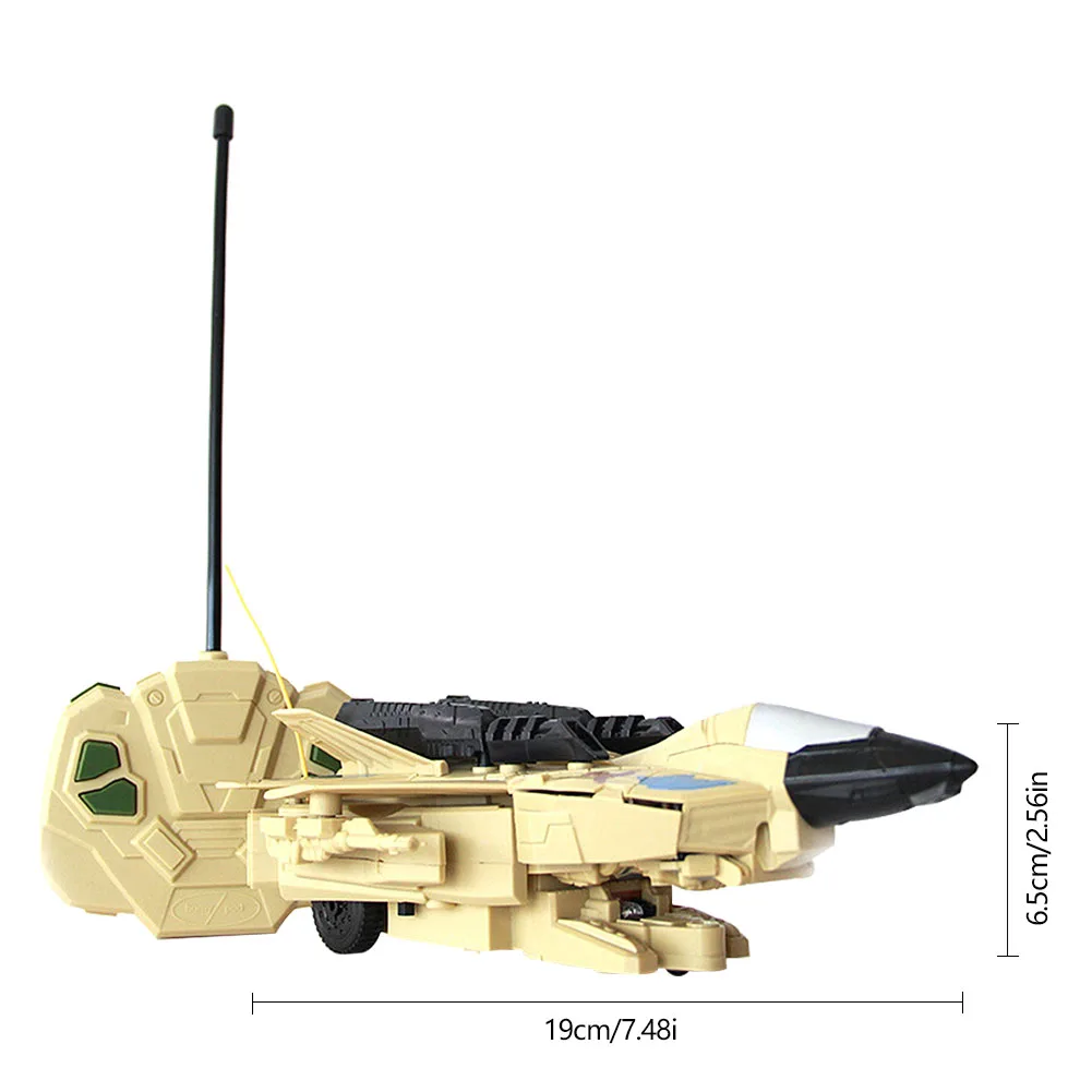 Детская одна кнопка деформация автомобиля дистанционного Управление Электрический самолет модель головоломка звук и свет