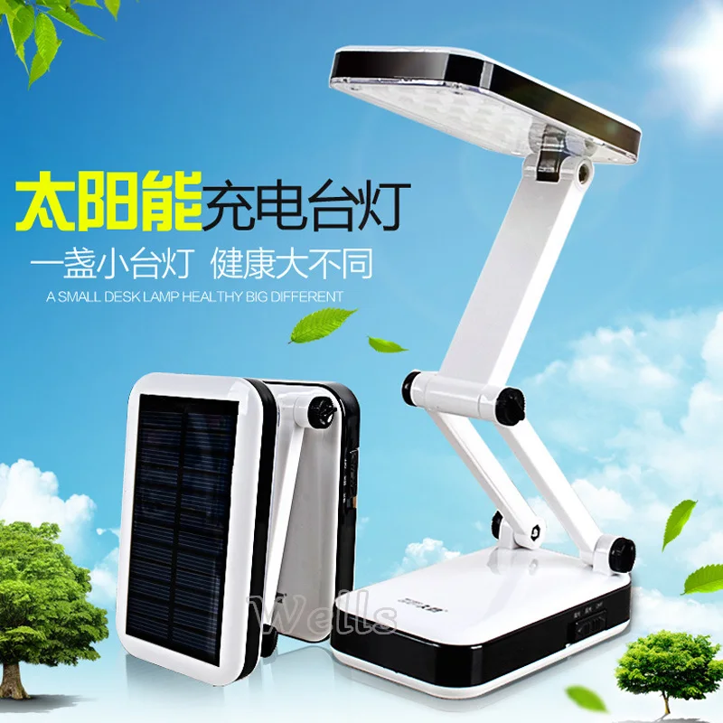 led Table Lamp Solar battery rechargeable foldable and Adjustable Desk Lamps With 24LEDs Reading so