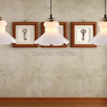 Винтажный стакан для молока Ретро стиль огни винтажный подвесной светильник Лофт британский стиль освещение