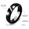 6mm Ceramic Rings Women Classic Black White Rings Smooth Comfort India Stone Crystal Jewelry Fashion Wedding Engagement Ring ► Photo 2/6