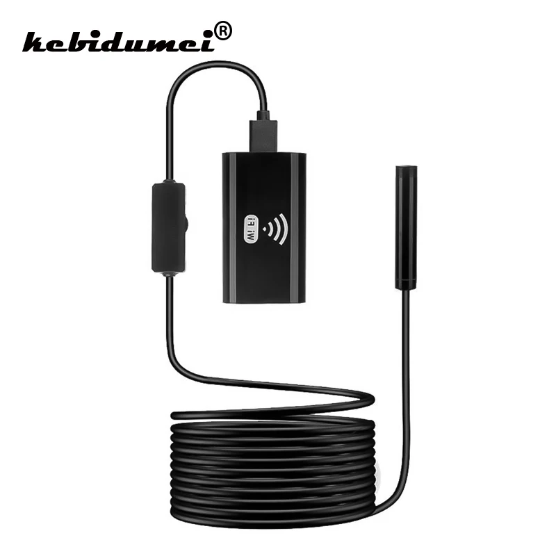 1/2/3.5/5 м беспроводной эндоскоп с Wi Fi камера водонепроницаемая мини камеры рыбий
