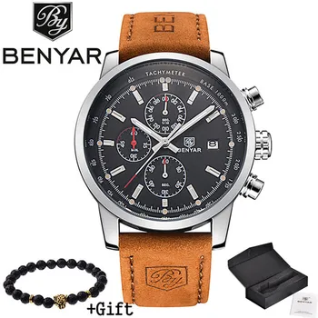 2017 BENYAR Watches Men Luxury Brand Quartz Watch Fashion Chronograph Sport Reloj Hombre Clock Male hour relogio Masculino