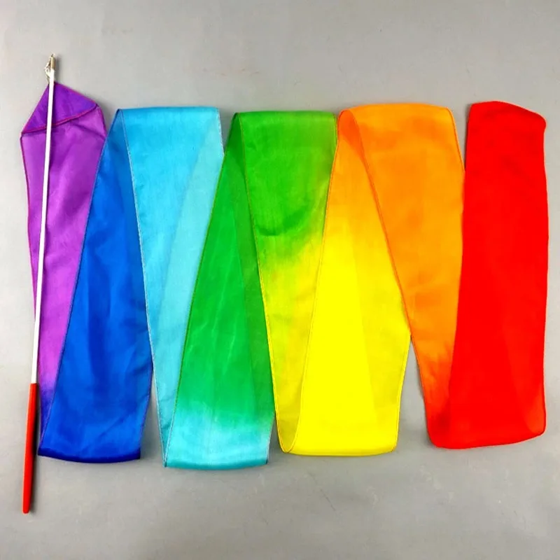 

New 2016 Rainbow Professional Stage Props Throwing Streams sexy belly dancing Throw Stream 2M /3M /4M hot-selling
